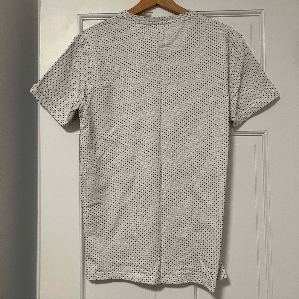 ⭐️MUST GO free ship! Peter Werth Men’s Bridger Tee - Textured White + Navy Small - Picture 13 of 13